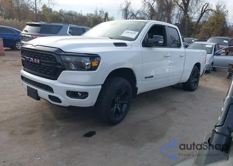 2022 Ram 1500 Big Horn 4X4 6'4 Box z USA, uszkodzony, nr VIN 1C6SRFBT7NN375197